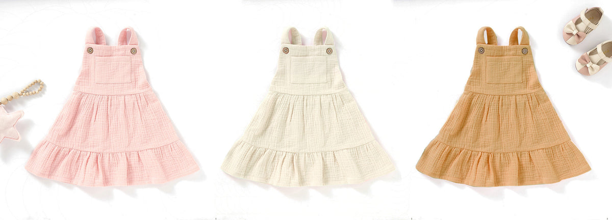 Organic Cotton Muslin Baby Dress — product image 6
