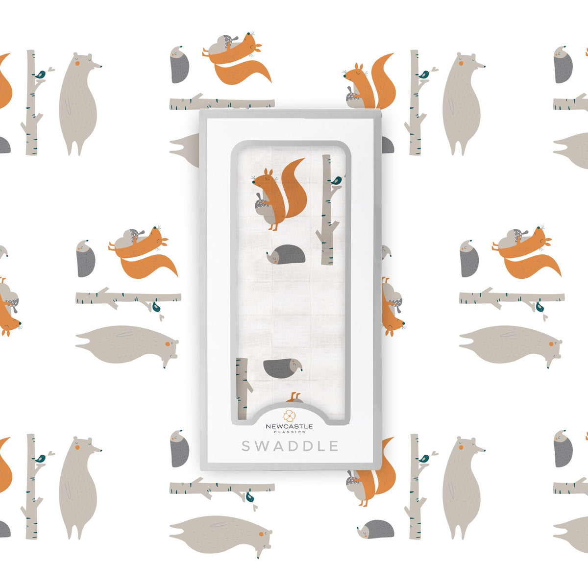 Forest Friends Cotton Muslin Swaddle — product image 2
