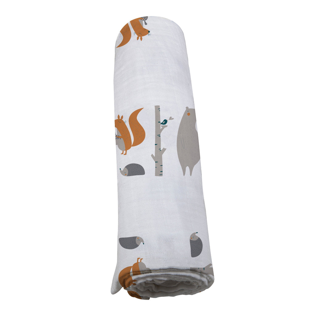Forest Friends Cotton Muslin Swaddle — product image 6