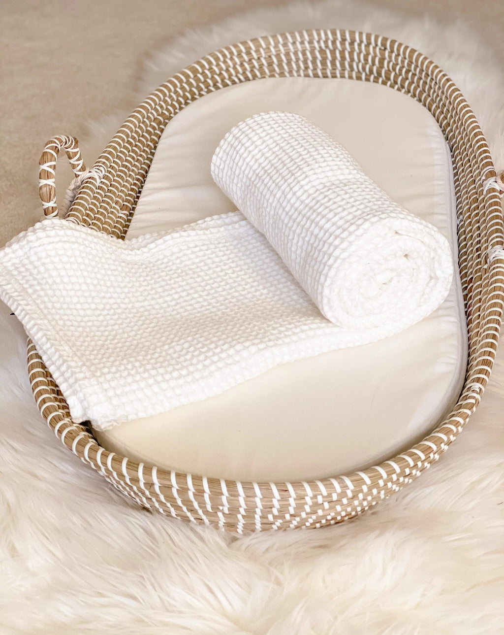 100% Cotton Waffle Baby & Toddler Blanket