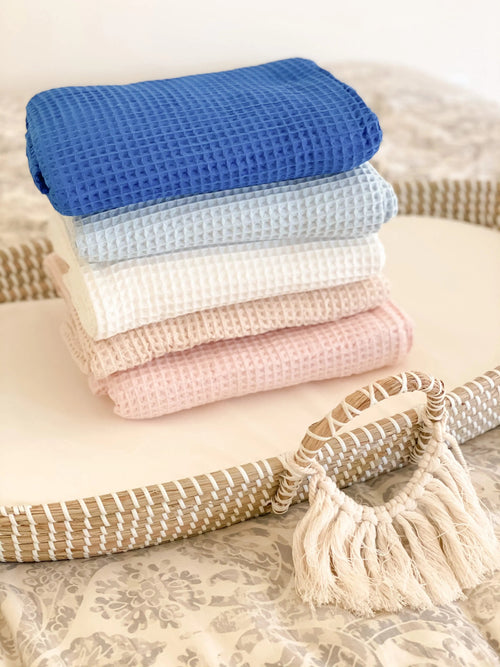 100% Cotton Waffle Baby & Toddler Blanket