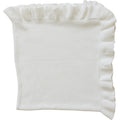 White Ruffle Knit Blanket — product image 1