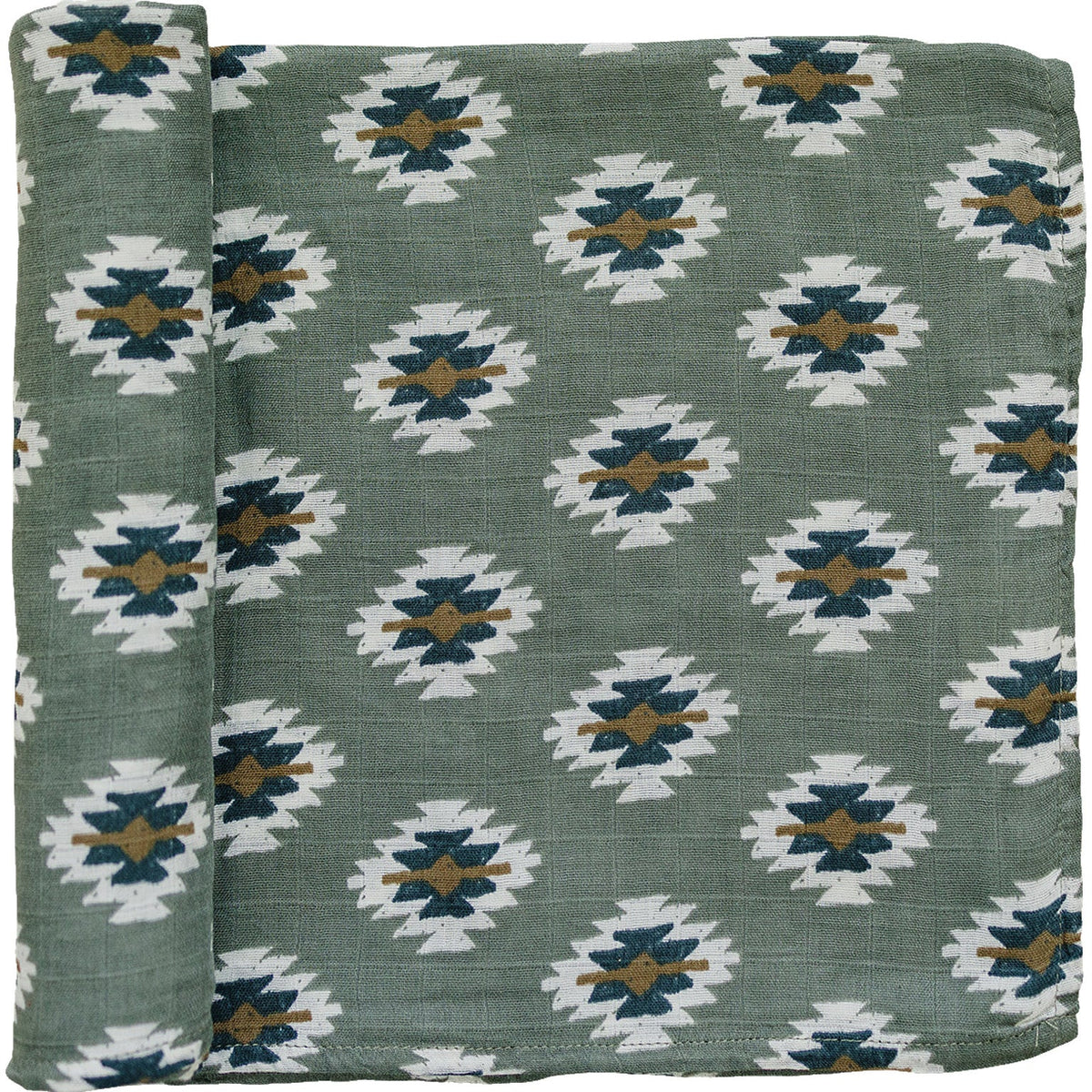 Southwest Aztec Muslin Swaddle Blanket — product image 1