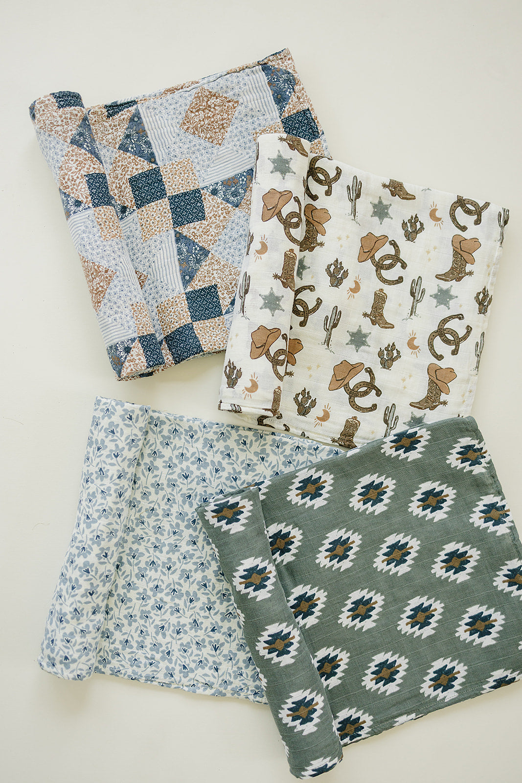 Southwest Aztec Muslin Swaddle Blanket — product image 3