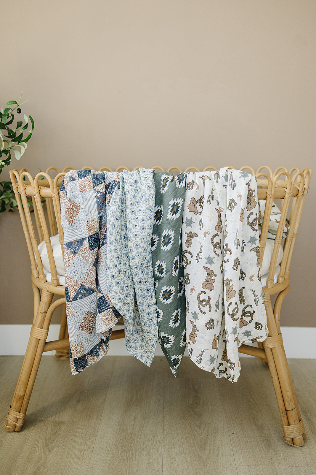 Southwest Aztec Muslin Swaddle Blanket — product image 5