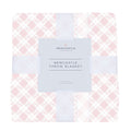 Primrose Pink Plaid Cotton Muslin Throw Blanket — product image 1