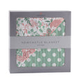 Desert Rose & Jade Polka Dot Cotton Muslin Blanket — product image 1