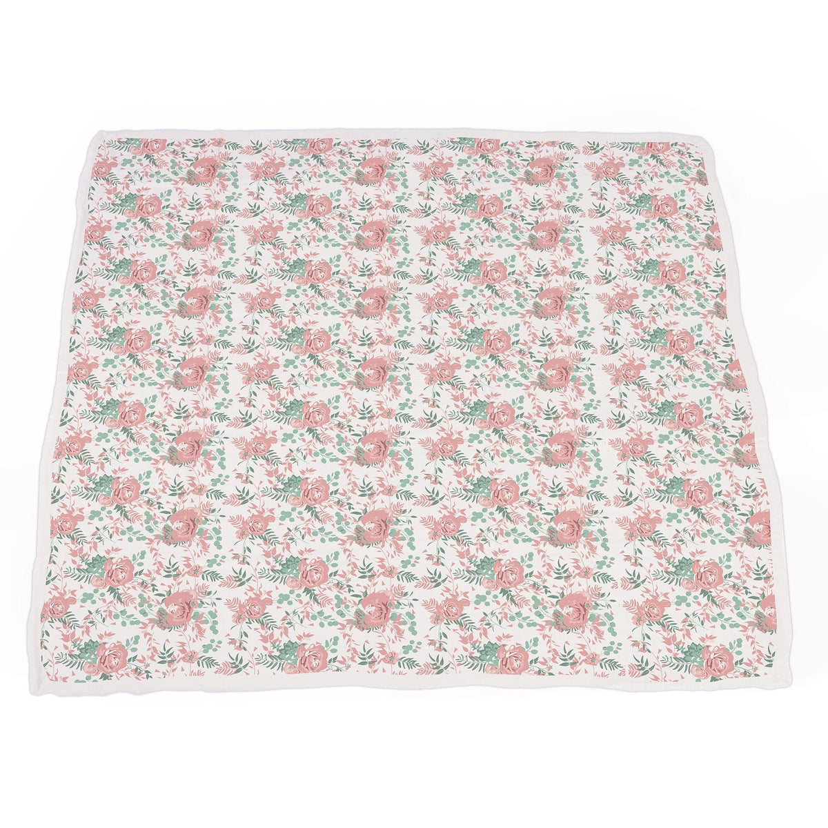 Desert Rose & Jade Polka Dot Cotton Muslin Blanket — product image 5